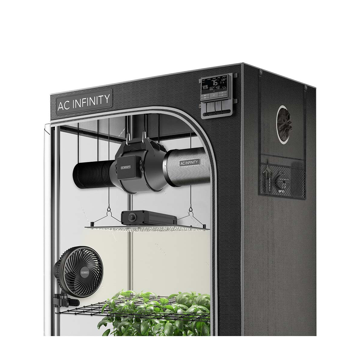 AC Infinity Growbox, Seitenansicht