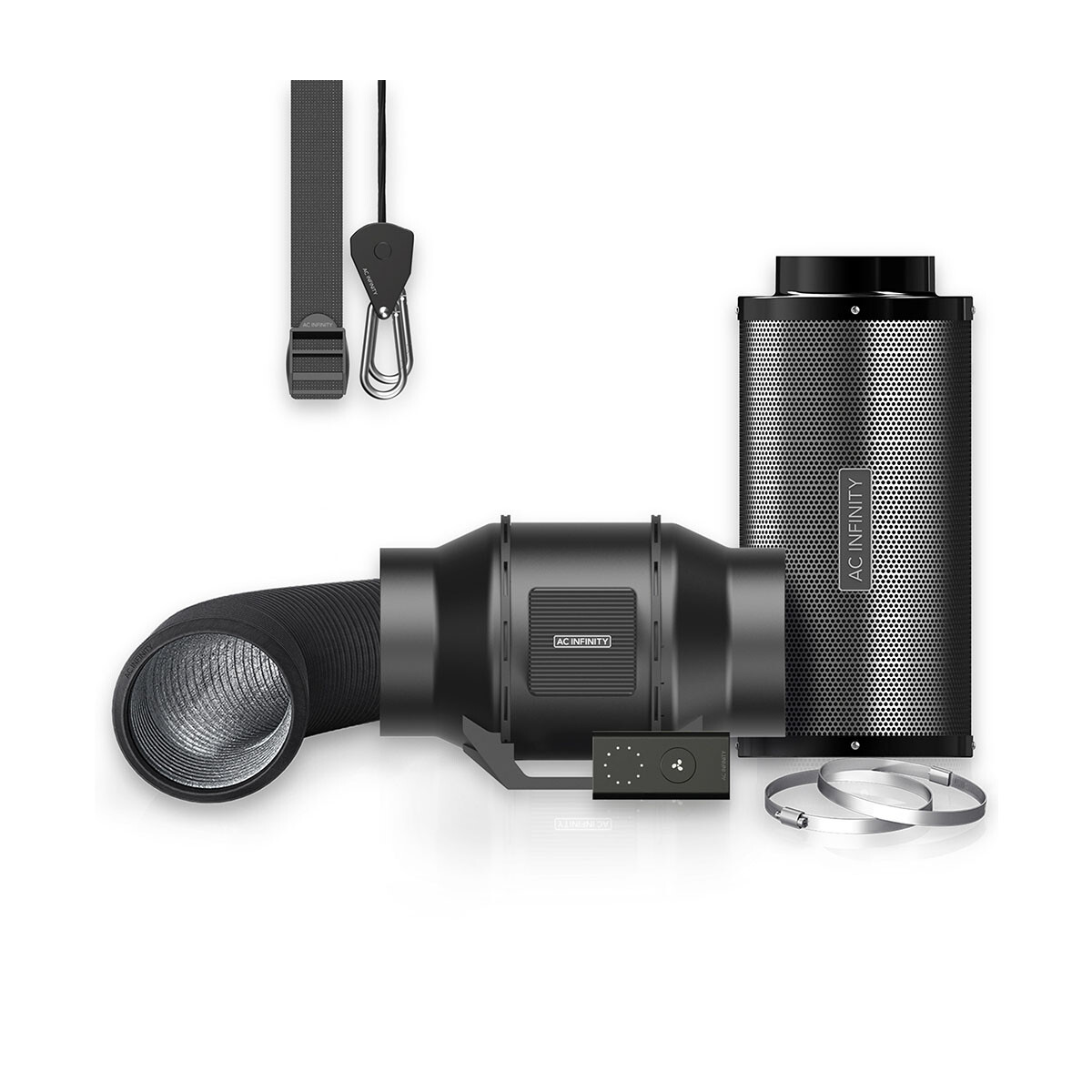 Luftfilter-Set 150 mm, Inline-Ventilator box